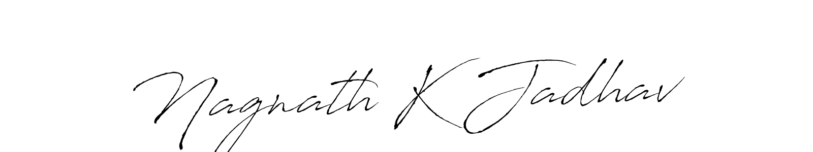 How to make Nagnath K Jadhav signature? Antro_Vectra is a professional autograph style. Create handwritten signature for Nagnath K Jadhav name. Nagnath K Jadhav signature style 6 images and pictures png