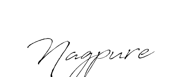 How to make Nagpure name signature. Use Antro_Vectra style for creating short signs online. This is the latest handwritten sign. Nagpure signature style 6 images and pictures png