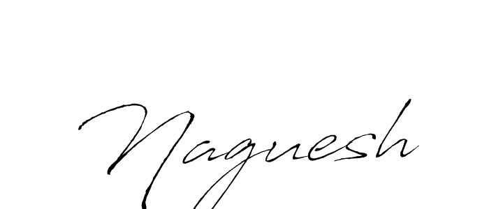Use a signature maker to create a handwritten signature online. With this signature software, you can design (Antro_Vectra) your own signature for name Naguesh. Naguesh signature style 6 images and pictures png