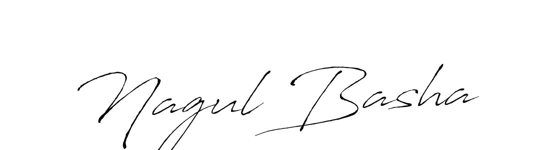 Create a beautiful signature design for name Nagul Basha. With this signature (Antro_Vectra) fonts, you can make a handwritten signature for free. Nagul Basha signature style 6 images and pictures png