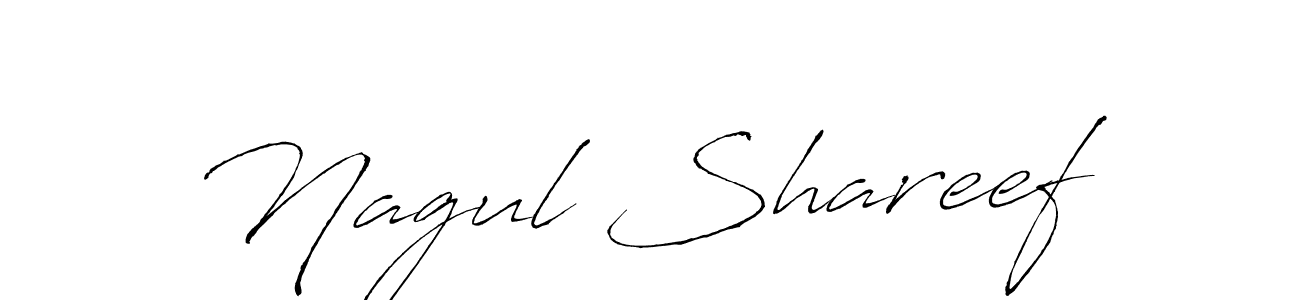 Use a signature maker to create a handwritten signature online. With this signature software, you can design (Antro_Vectra) your own signature for name Nagul Shareef. Nagul Shareef signature style 6 images and pictures png