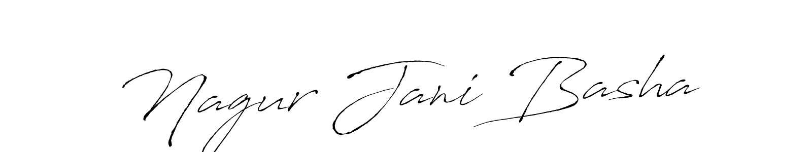 Make a beautiful signature design for name Nagur Jani Basha. Use this online signature maker to create a handwritten signature for free. Nagur Jani Basha signature style 6 images and pictures png