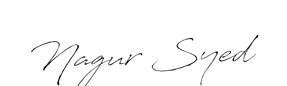 How to make Nagur Syed signature? Antro_Vectra is a professional autograph style. Create handwritten signature for Nagur Syed name. Nagur Syed signature style 6 images and pictures png