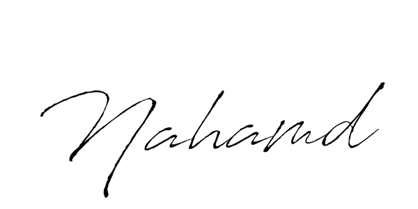 Antro_Vectra is a professional signature style that is perfect for those who want to add a touch of class to their signature. It is also a great choice for those who want to make their signature more unique. Get Nahamd name to fancy signature for free. Nahamd signature style 6 images and pictures png