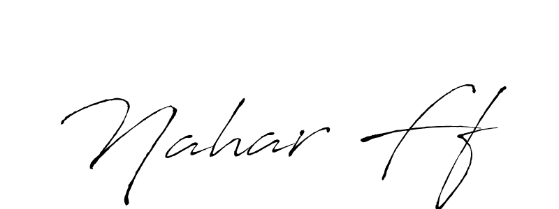 Use a signature maker to create a handwritten signature online. With this signature software, you can design (Antro_Vectra) your own signature for name Nahar Ff. Nahar Ff signature style 6 images and pictures png