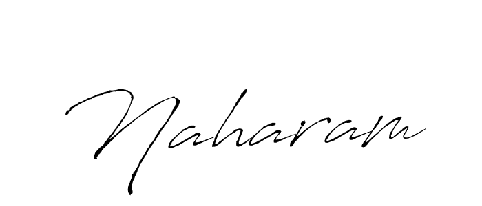 Design your own signature with our free online signature maker. With this signature software, you can create a handwritten (Antro_Vectra) signature for name Naharam. Naharam signature style 6 images and pictures png