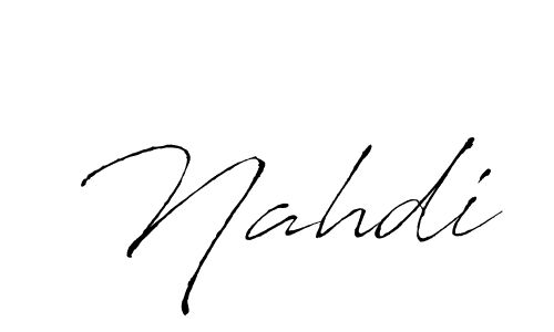 Design your own signature with our free online signature maker. With this signature software, you can create a handwritten (Antro_Vectra) signature for name Nahdi. Nahdi signature style 6 images and pictures png
