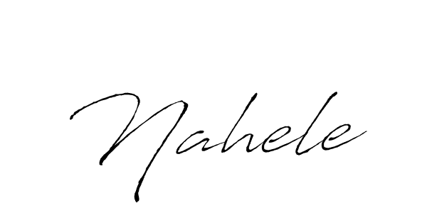 How to make Nahele signature? Antro_Vectra is a professional autograph style. Create handwritten signature for Nahele name. Nahele signature style 6 images and pictures png