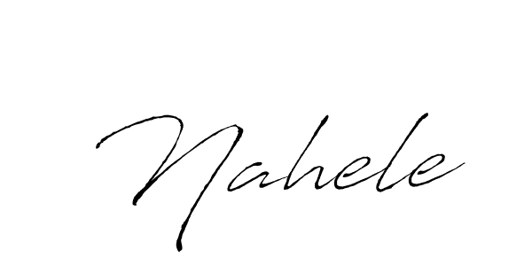 How to make Nahele signature? Antro_Vectra is a professional autograph style. Create handwritten signature for Nahele name. Nahele signature style 6 images and pictures png