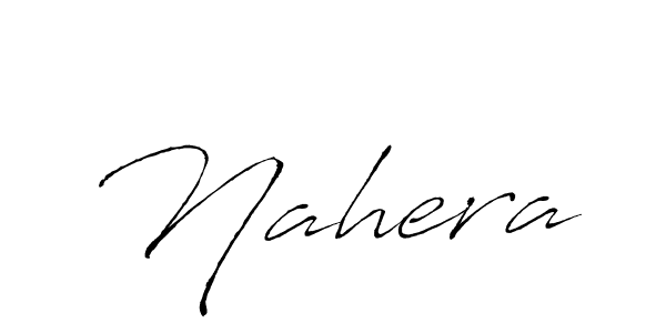 Nahera stylish signature style. Best Handwritten Sign (Antro_Vectra) for my name. Handwritten Signature Collection Ideas for my name Nahera. Nahera signature style 6 images and pictures png