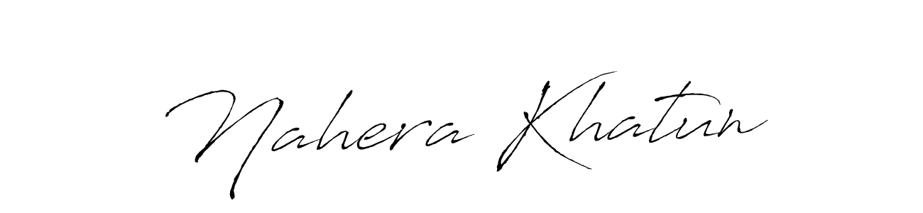 Nahera Khatun stylish signature style. Best Handwritten Sign (Antro_Vectra) for my name. Handwritten Signature Collection Ideas for my name Nahera Khatun. Nahera Khatun signature style 6 images and pictures png