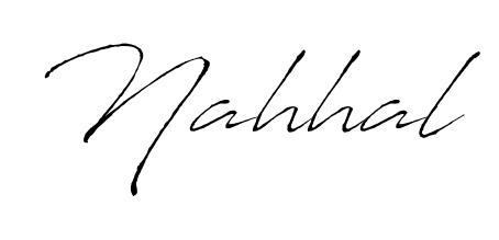 A timeless handwritten aesthetic for Nahhal. The Antro_Vectra font gives your signature a handcrafted feel with natural curves. Nahhal signature style 6 images and pictures png