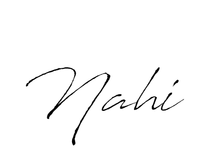 The best way (Antro_Vectra) to make a short signature is to pick only two or three words in your name. The name Nahi include a total of six letters. For converting this name. Nahi signature style 6 images and pictures png