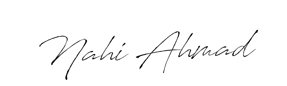 Make a beautiful signature design for name Nahi Ahmad. Use this online signature maker to create a handwritten signature for free. Nahi Ahmad signature style 6 images and pictures png