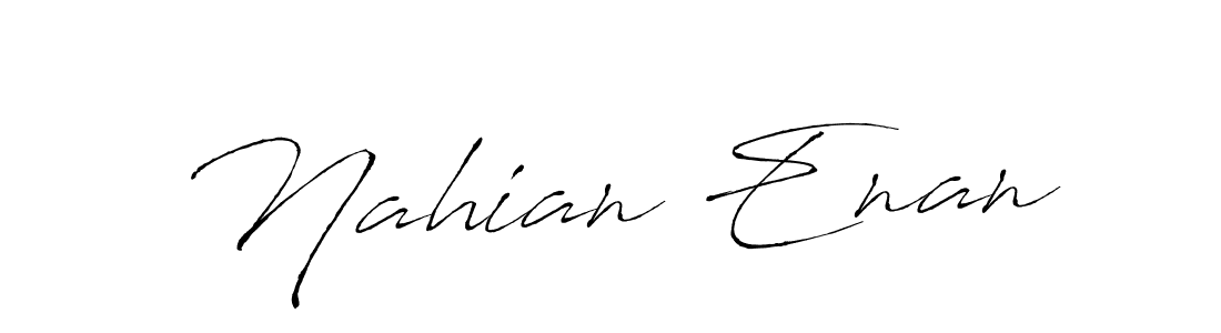 Make a beautiful signature design for name Nahian Enan. Use this online signature maker to create a handwritten signature for free. Nahian Enan signature style 6 images and pictures png