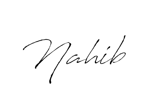 if you are searching for the best signature style for your name Nahib. so please give up your signature search. here we have designed multiple signature styles  using Antro_Vectra. Nahib signature style 6 images and pictures png