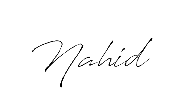 Nahid  stylish signature style. Best Handwritten Sign (Antro_Vectra) for my name. Handwritten Signature Collection Ideas for my name Nahid . Nahid  signature style 6 images and pictures png