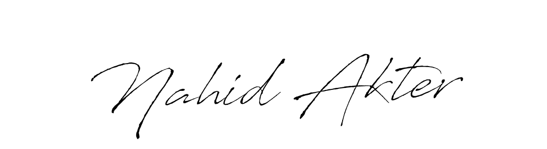 It looks lik you need a new signature style for name Nahid Akter. Design unique handwritten (Antro_Vectra) signature with our free signature maker in just a few clicks. Nahid Akter signature style 6 images and pictures png