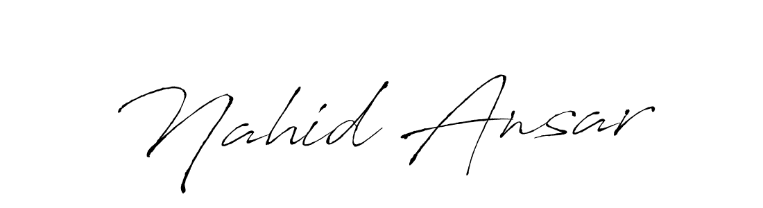 This is the best signature style for the Nahid Ansar name. Also you like these signature font (Antro_Vectra). Mix name signature. Nahid Ansar signature style 6 images and pictures png