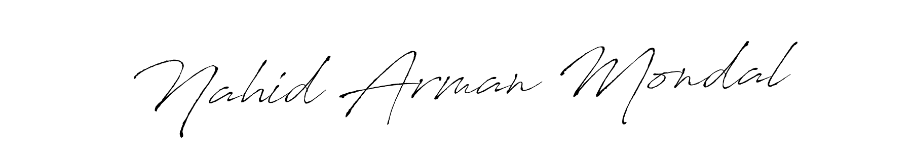 You should practise on your own different ways (Antro_Vectra) to write your name (Nahid Arman Mondal) in signature. don't let someone else do it for you. Nahid Arman Mondal signature style 6 images and pictures png