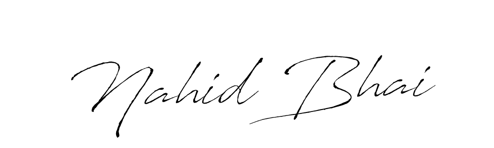 Here are the top 10 professional signature styles for the name Nahid Bhai. These are the best autograph styles you can use for your name. Nahid Bhai signature style 6 images and pictures png
