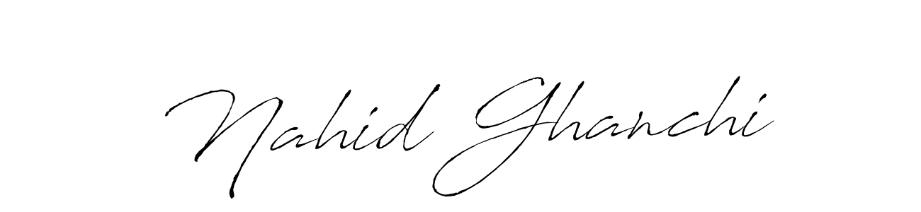 Use a signature maker to create a handwritten signature online. With this signature software, you can design (Antro_Vectra) your own signature for name Nahid Ghanchi. Nahid Ghanchi signature style 6 images and pictures png