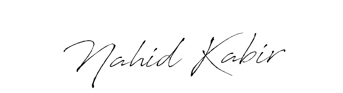 Create a beautiful signature design for name Nahid Kabir. With this signature (Antro_Vectra) fonts, you can make a handwritten signature for free. Nahid Kabir signature style 6 images and pictures png