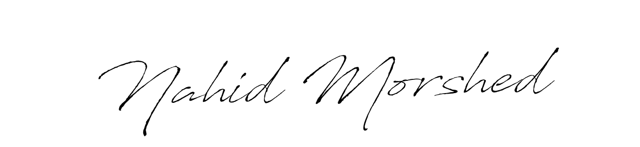 How to Draw Nahid Morshed signature style? Antro_Vectra is a latest design signature styles for name Nahid Morshed. Nahid Morshed signature style 6 images and pictures png