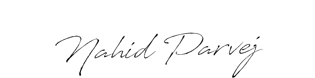 Make a beautiful signature design for name Nahid Parvej. Use this online signature maker to create a handwritten signature for free. Nahid Parvej signature style 6 images and pictures png