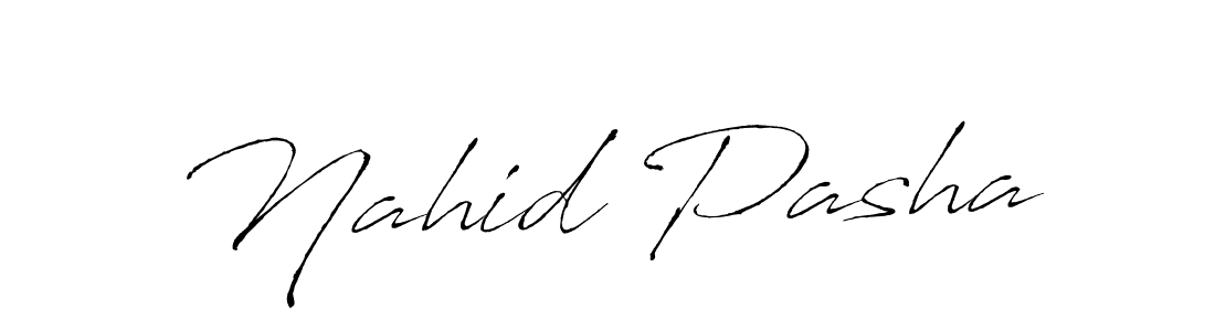 Nahid Pasha stylish signature style. Best Handwritten Sign (Antro_Vectra) for my name. Handwritten Signature Collection Ideas for my name Nahid Pasha. Nahid Pasha signature style 6 images and pictures png