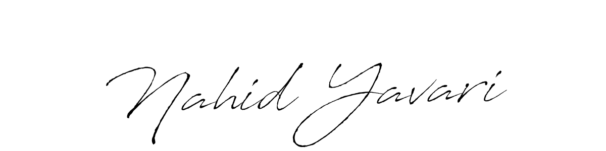 Make a beautiful signature design for name Nahid Yavari. With this signature (Antro_Vectra) style, you can create a handwritten signature for free. Nahid Yavari signature style 6 images and pictures png