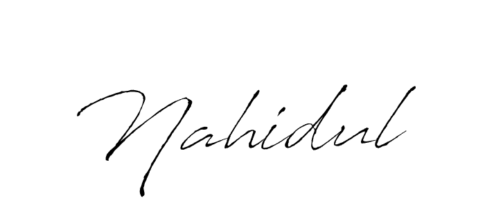 The best way (Antro_Vectra) to make a short signature is to pick only two or three words in your name. The name Nahidul include a total of six letters. For converting this name. Nahidul signature style 6 images and pictures png