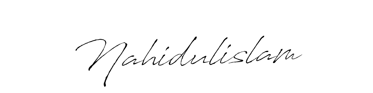 Antro_Vectra is a professional signature style that is perfect for those who want to add a touch of class to their signature. It is also a great choice for those who want to make their signature more unique. Get Nahidulislam name to fancy signature for free. Nahidulislam signature style 6 images and pictures png