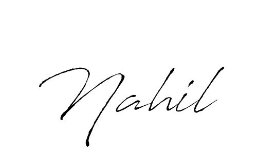 Create a beautiful signature design for name Nahil. With this signature (Antro_Vectra) fonts, you can make a handwritten signature for free. Nahil signature style 6 images and pictures png