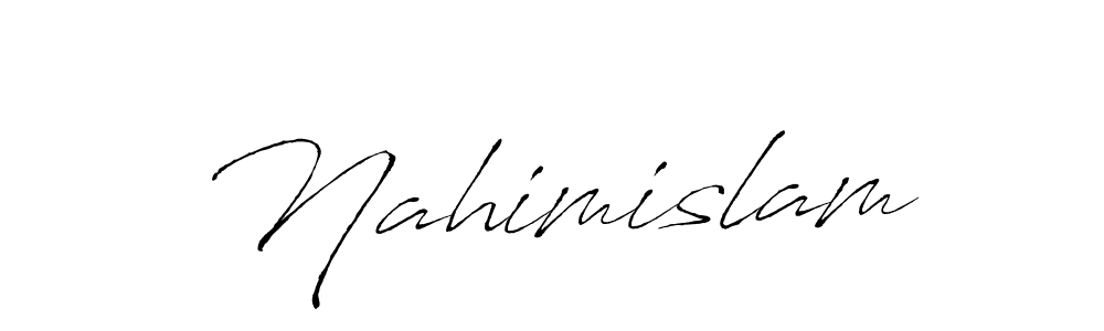 Antro_Vectra is a professional signature style that is perfect for those who want to add a touch of class to their signature. It is also a great choice for those who want to make their signature more unique. Get Nahimislam name to fancy signature for free. Nahimislam signature style 6 images and pictures png
