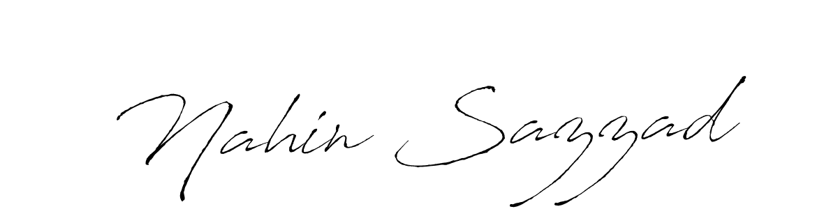 Design your own signature with our free online signature maker. With this signature software, you can create a handwritten (Antro_Vectra) signature for name Nahin Sazzad. Nahin Sazzad signature style 6 images and pictures png