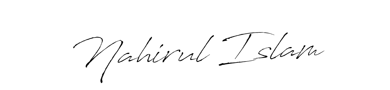 You should practise on your own different ways (Antro_Vectra) to write your name (Nahirul Islam) in signature. don't let someone else do it for you. Nahirul Islam signature style 6 images and pictures png