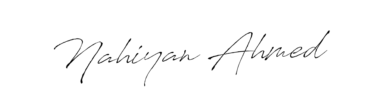 How to make Nahiyan Ahmed signature? Antro_Vectra is a professional autograph style. Create handwritten signature for Nahiyan Ahmed name. Nahiyan Ahmed signature style 6 images and pictures png
