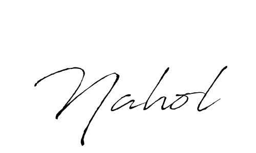 Create a beautiful signature design for name Nahol. With this signature (Antro_Vectra) fonts, you can make a handwritten signature for free. Nahol signature style 6 images and pictures png