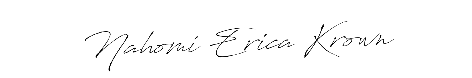 How to Draw Nahomi Erica Krown signature style? Antro_Vectra is a latest design signature styles for name Nahomi Erica Krown. Nahomi Erica Krown signature style 6 images and pictures png