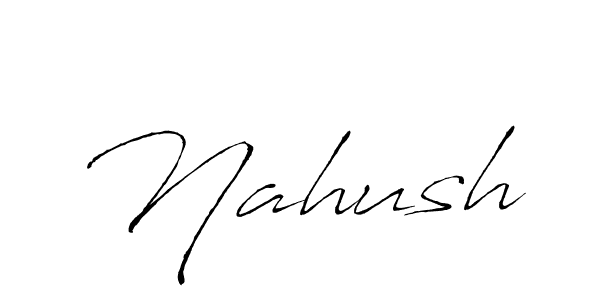 Nahush stylish signature style. Best Handwritten Sign (Antro_Vectra) for my name. Handwritten Signature Collection Ideas for my name Nahush. Nahush signature style 6 images and pictures png