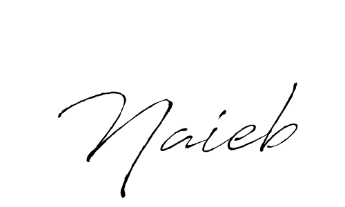 Naieb stylish signature style. Best Handwritten Sign (Antro_Vectra) for my name. Handwritten Signature Collection Ideas for my name Naieb. Naieb signature style 6 images and pictures png