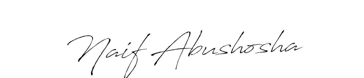 Make a beautiful signature design for name Naif Abushosha. With this signature (Antro_Vectra) style, you can create a handwritten signature for free. Naif Abushosha signature style 6 images and pictures png