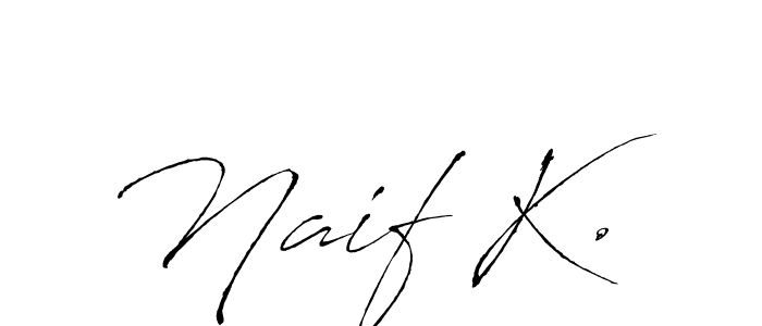 It looks lik you need a new signature style for name Naif K.. Design unique handwritten (Antro_Vectra) signature with our free signature maker in just a few clicks. Naif K. signature style 6 images and pictures png