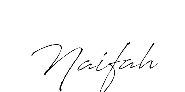 Design your own signature with our free online signature maker. With this signature software, you can create a handwritten (Antro_Vectra) signature for name Naifah. Naifah signature style 6 images and pictures png