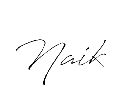 Design your own signature with our free online signature maker. With this signature software, you can create a handwritten (Antro_Vectra) signature for name Naik. Naik signature style 6 images and pictures png