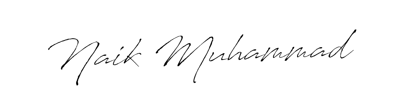 The best way (Antro_Vectra) to make a short signature is to pick only two or three words in your name. The name Naik Muhammad include a total of six letters. For converting this name. Naik Muhammad signature style 6 images and pictures png