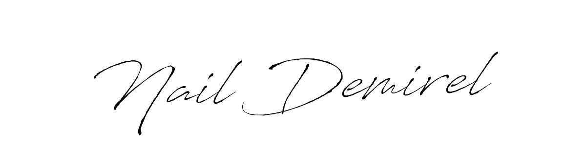 The best way (Antro_Vectra) to make a short signature is to pick only two or three words in your name. The name Nail Demirel include a total of six letters. For converting this name. Nail Demirel signature style 6 images and pictures png
