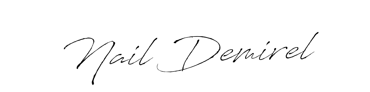You should practise on your own different ways (Antro_Vectra) to write your name (Nail Demirel) in signature. don't let someone else do it for you. Nail Demirel signature style 6 images and pictures png