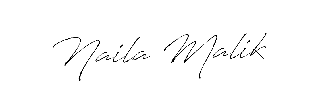 Create a beautiful signature design for name Naila Malik. With this signature (Antro_Vectra) fonts, you can make a handwritten signature for free. Naila Malik signature style 6 images and pictures png